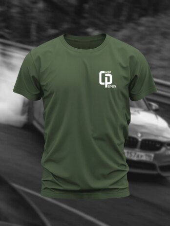 T-SHIRT VERT MIXTE ” BM DOUBLE PIED “