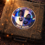 STICKER Holographique BM DOUBLE PIED ( 13 cm )