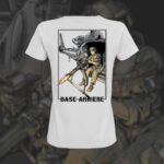 T-SHIRT BLANC POUR FEMME "LA BASE ARRIERE"