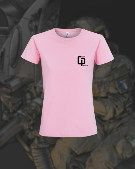 T-SHIRT ROSE POUR FEMME  "LA BASE ARRIERE" – Image 3