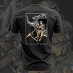 T-SHIRT NOIR POUR HOMME "LA BASE ARRIERE"