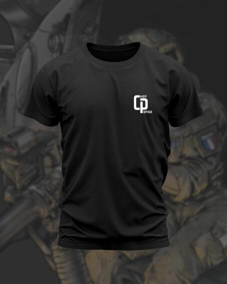 T-SHIRT NOIR POUR HOMME  "LA BASE ARRIERE" – Image 2