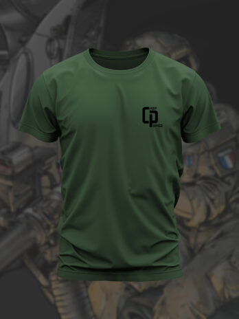 T-SHIRT KAKI POUR HOMME  « LA BASE ARRIERE »