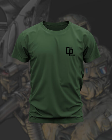 T-SHIRT KAKI POUR HOMME  "LA BASE ARRIERE" – Image 2