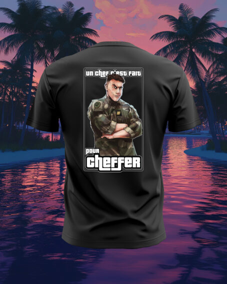 "UN CHEF C'EST FAIT POUR CHEFFER" NOIR