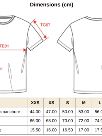 T-SHIRT MIXTE “Y A PAS QUE LES BONBONS QUI FONT TOMBER LES DENTS”