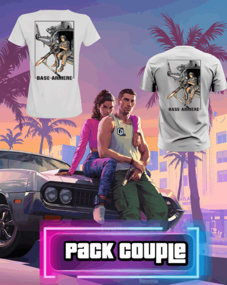 PACK COUPLE blanc " BASE ARRIERE"