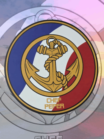 STICKER TROUPE DE MARINE ( 13 cm )