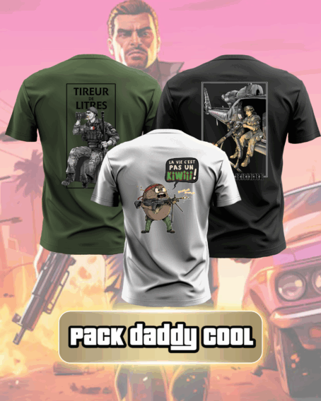 PACK DADDY COOL ( 3 T-SHIRT AUX CHOIX )