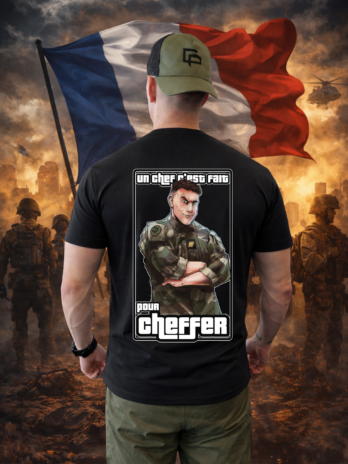 T-shirt humour  “UN CHEF C’EST FAIT POUR CHEFFER”