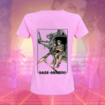 T-SHIRT ROSE POUR FEMME  "LA BASE ARRIERE"