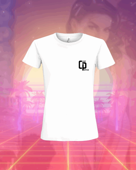 T-SHIRT BLANC POUR FEMME  " TIREUR DE LITRE" – Image 2