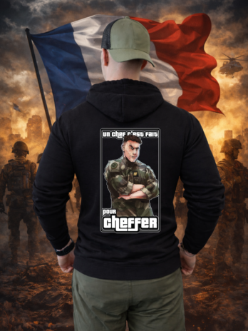 Sweat streetwear humour  “UN CHEF C’EST FAIT POUR CHEFFER”