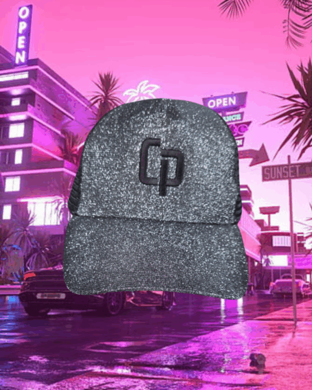 Casquette Noire paillettée – Image 2