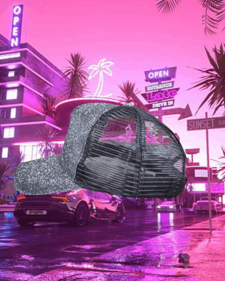 Casquette Noire paillettée – Image 3
