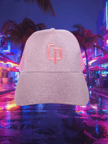 Casquette Rose pailletée