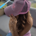Casquette Rose pailletée