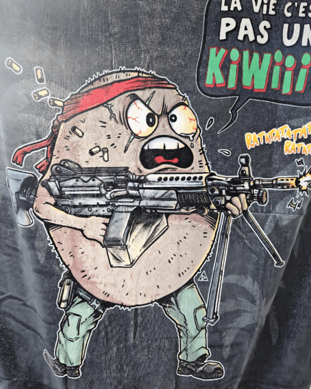 Serviette de plage "la vie c'est pas un kiwi" – Image 2