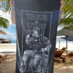 Serviette de plage "Tireur de litre"