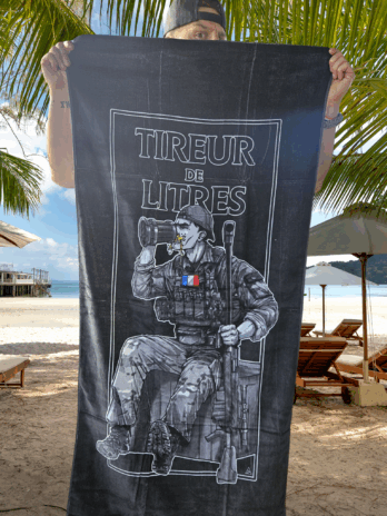 Serviette de plage « Tireur de litre »