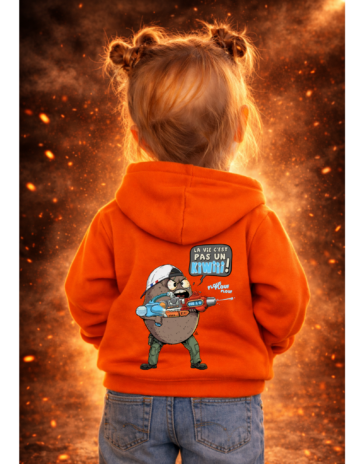 Sweat enfant CHEF PEPER – “LA VIE C’EST PAS UN KIWI” | Sweat streetwear enfant