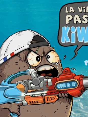 TASSE “la vie c’est pas un kiwi ” bleu