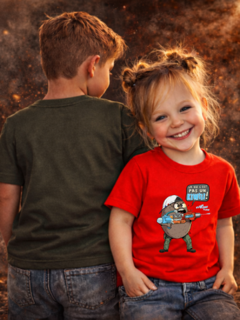 T-shirt enfant Chef Peper “La vie c’est pas un kiwi”