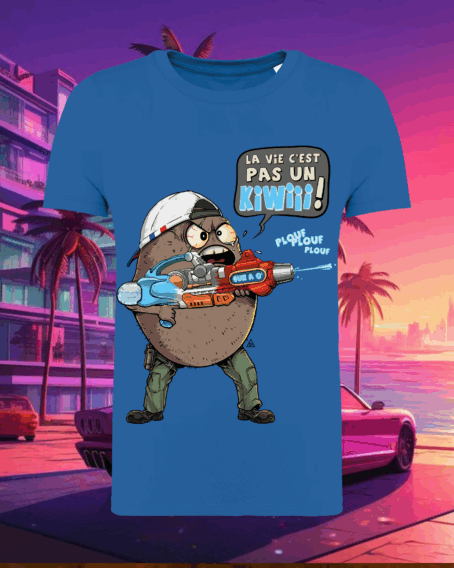 TSHIRT ENFANT "LA VIE C'EST PAS UN KIWI "