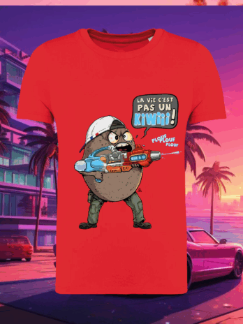 TSHIRT ENFANT “LA VIE C’EST PAS UN KIWI “