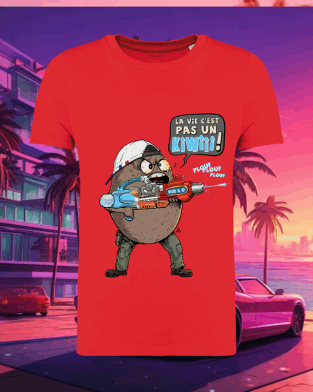 TSHIRT ENFANT "LA VIE C'EST PAS UN KIWI "