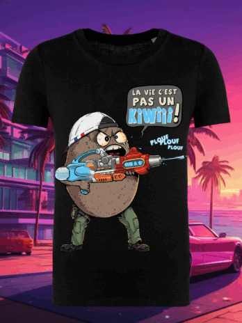 TSHIRT ENFANT “LA VIE C’EST PAS UN KIWI “