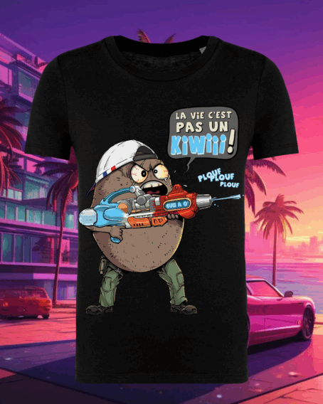 TSHIRT ENFANT "LA VIE C'EST PAS UN KIWI "