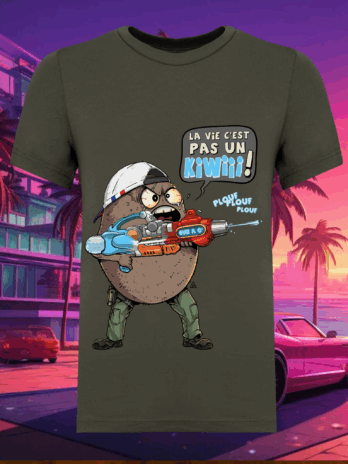 TSHIRT ENFANT “LA VIE C’EST PAS UN KIWI “