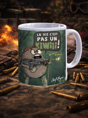 TASSE “La vie c’est pas un kiwi” vert