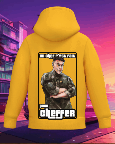 SWEAT ENFANT "UN CHEF S'EST FAIT POUR CHEFFER "