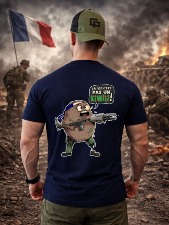 T-shirt humour –”LE KIWI PATRIOTE”