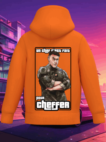 SWEAT ENFANT “UN CHEF S’EST FAIT POUR CHEFFER “