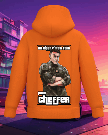 SWEAT ENFANT "UN CHEF S'EST FAIT POUR CHEFFER "