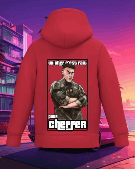 SWEAT ENFANT "UN CHEF S'EST FAIT POUR CHEFFER "