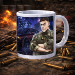 TASSE "UN CHEF C'EST FAIT POUR CHEFFER" bleu et violet