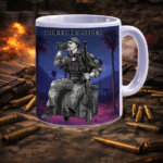 TASSE "TIREUR DE LITRE" bleu et rose