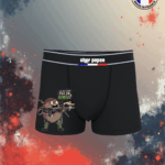 CALEÇON NOIR "LA VIE C'EST PAS UN KIWI "