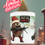 TASSE EN EDITION LIMITÉE "KIWI PÈRE NOËL" DÉDICACÉE PAR PEPER