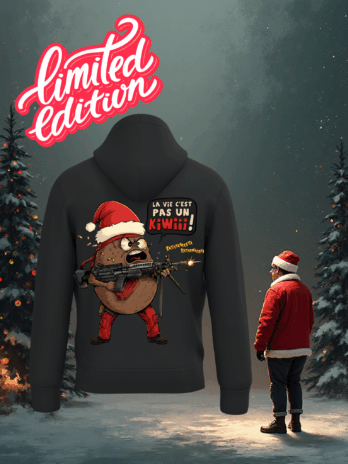 SWEAT EN EDITION LIMITÉE “KIWI PÈRE NOËL”