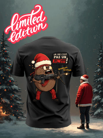 T-SHIRT EN EDITION LIMITÉE “KIWI PÈRE NOËL”