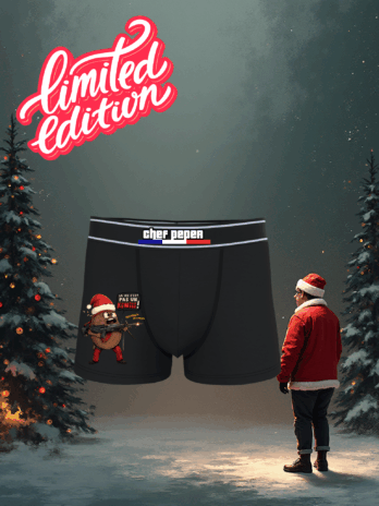 CALEÇON EN EDITION LIMITÉE “KIWI PÈRE NOËL”
