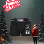 CALEÇON EN EDITION LIMITÉE "TIREUR DE LITRE NOËL"  NOIR