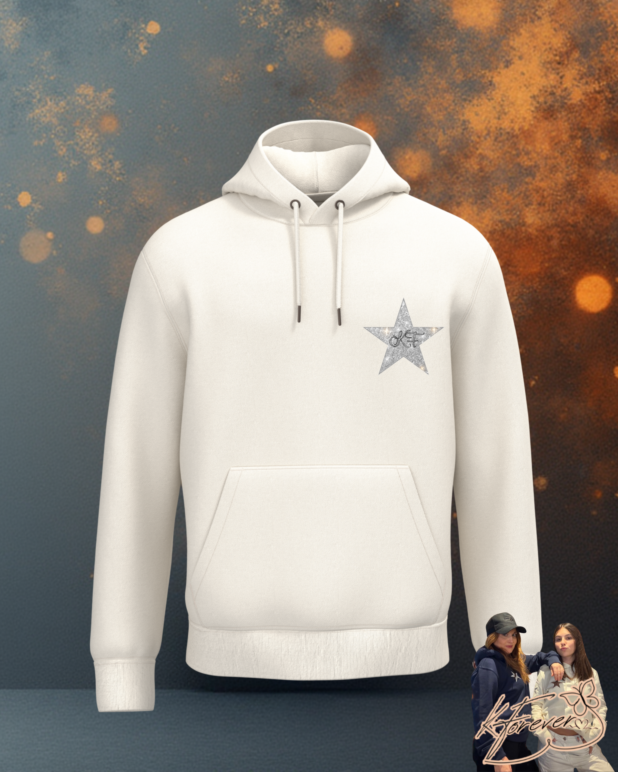 SWEAT KFOREVER “ÉTOILE ARGENTÉE” Ivory – Image 2