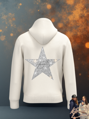 SWEAT KFOREVER “ÉTOILE ARGENTÉE” Ivory