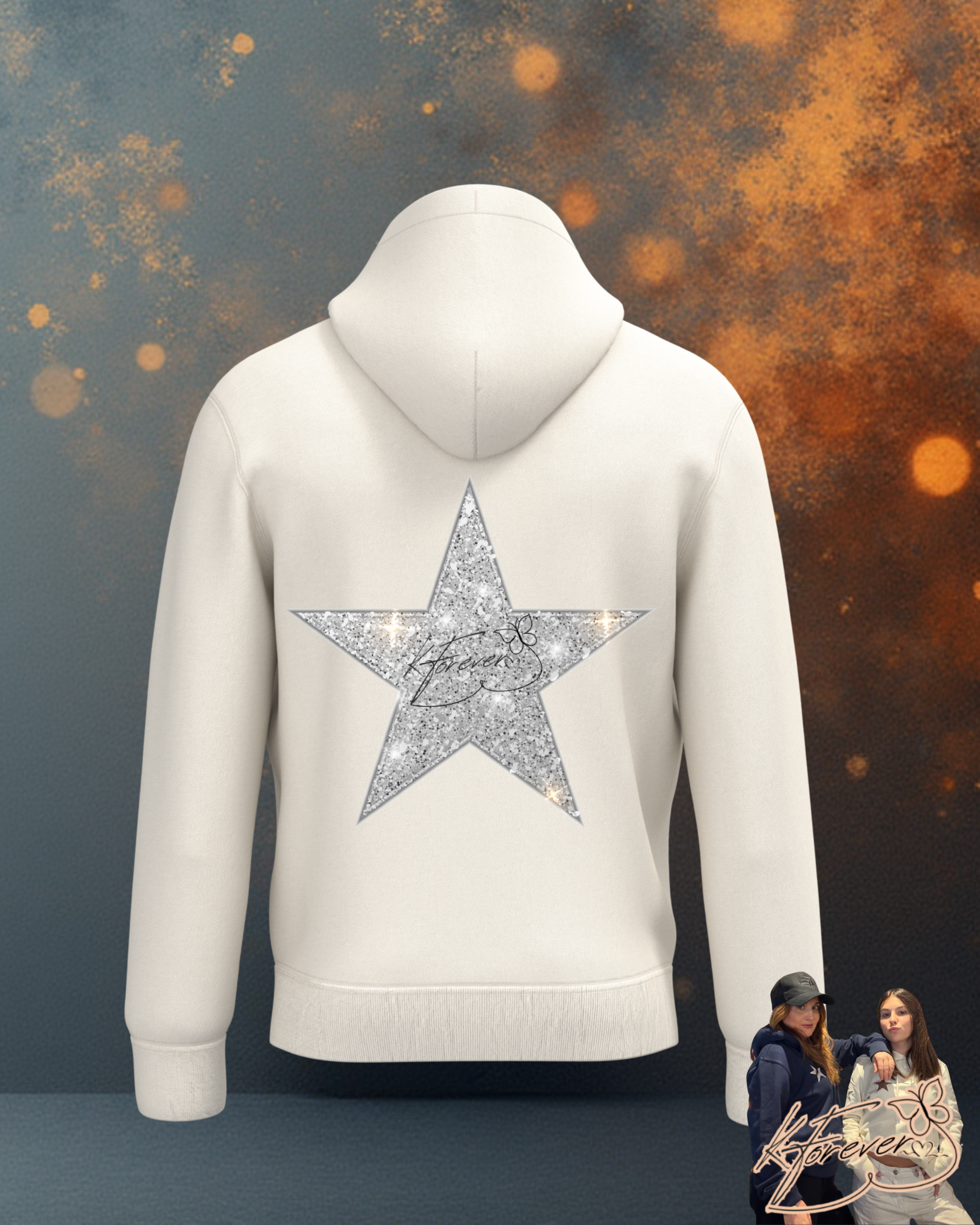 SWEAT KFOREVER “ÉTOILE ARGENTÉE” Ivory